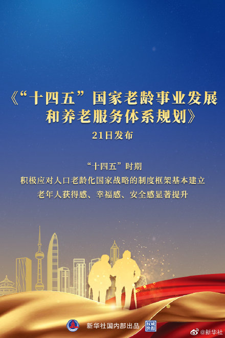 国务院印发《“十四五”国家 老龄事业发展和养老服务体系规划》